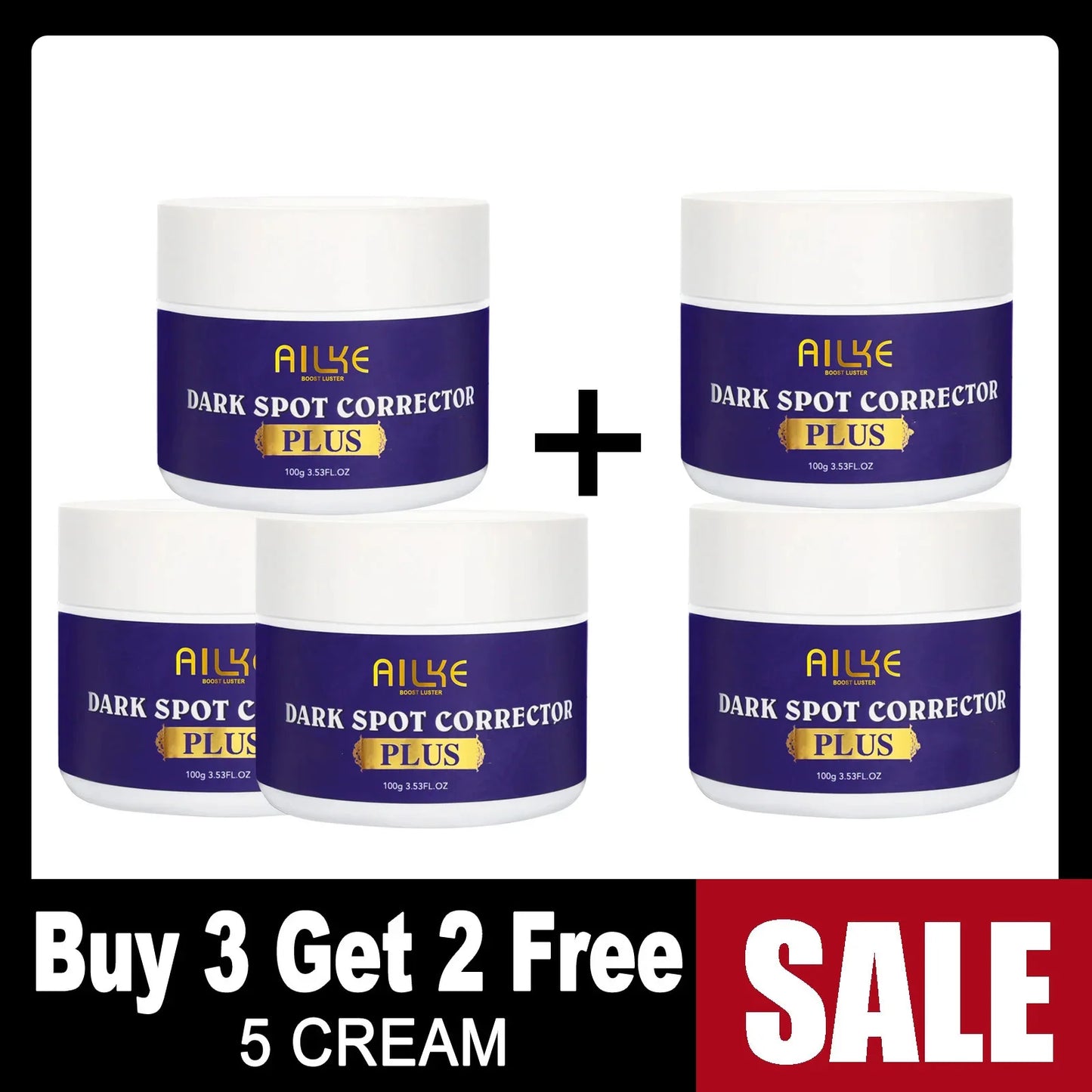 AILKE Glutathione Plus Whitening Skin Care Set for Even Tone