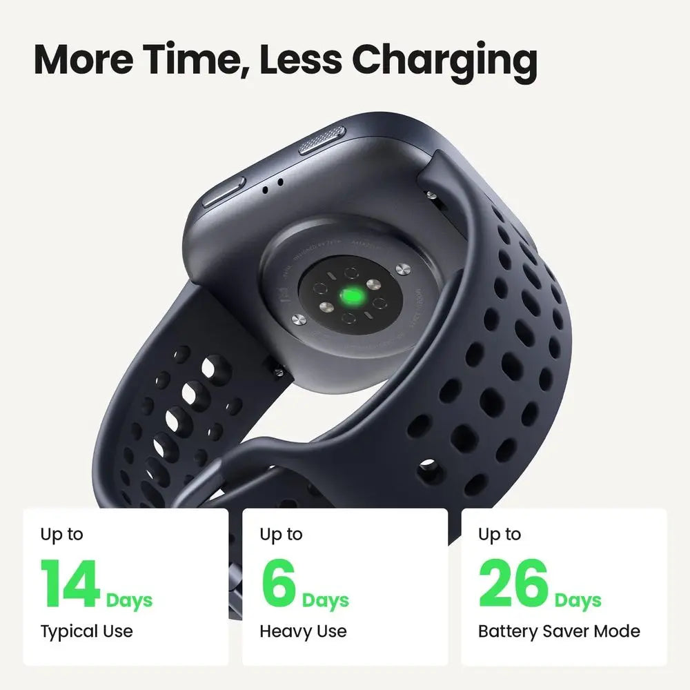 Amazfit Bip 6 Smartwatch 46mm With 14 Day Battery AMOLED Display GPS Maps AI Assistant Notifications