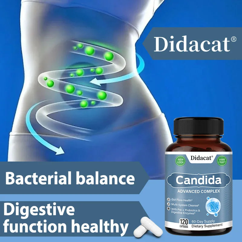 Didacat Candida Complex With Digestive Enzymes Probiotics Oregano