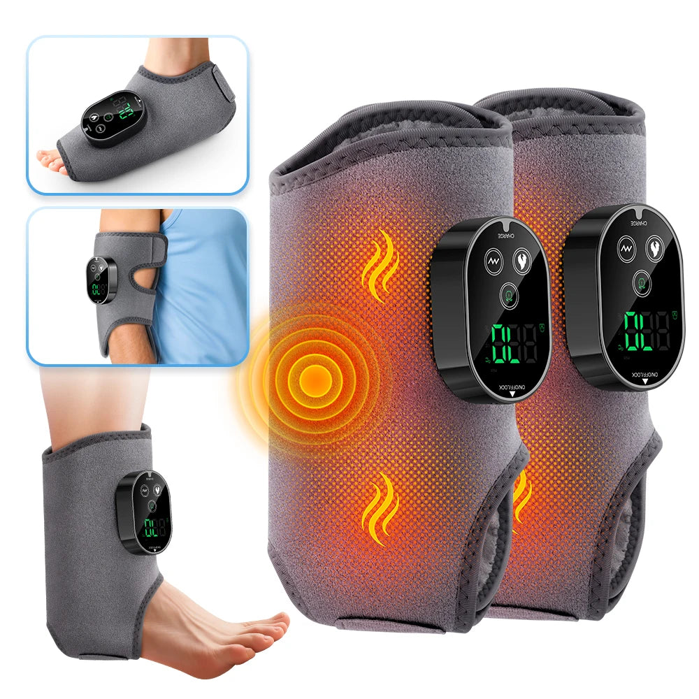 PastSky Electric Ankle Protector Massager With Heating And Vibration