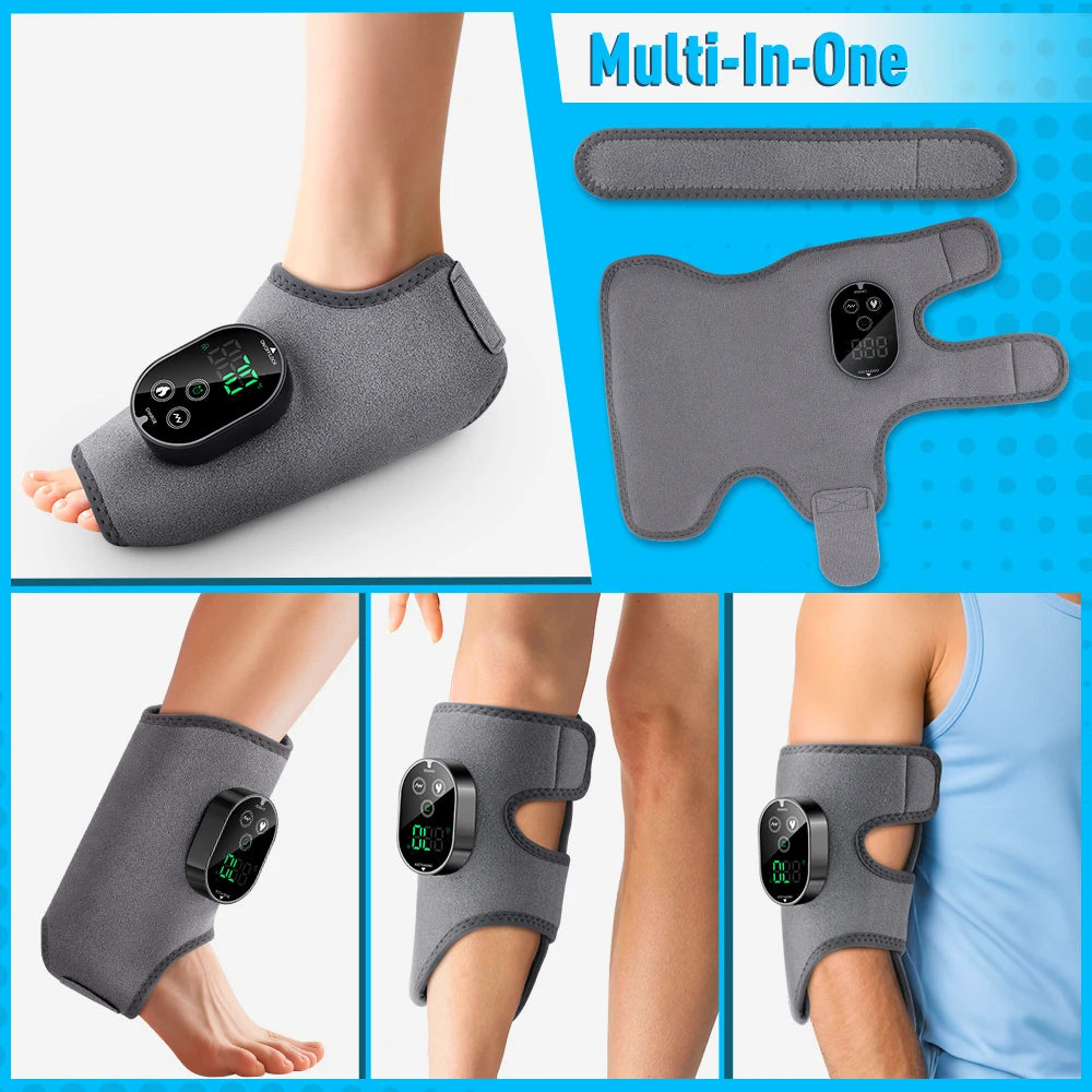 PastSky Electric Ankle Protector Massager With Heating And Vibration