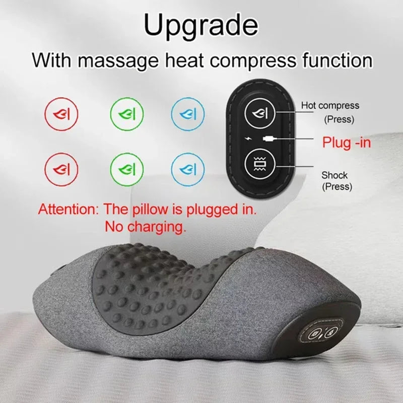 PAQIN Electric Neck Massager Pillow With Heating And Vibration
