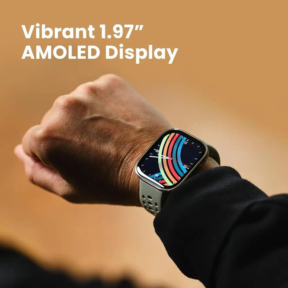 Amazfit Bip 6 Smartwatch 46mm With 14 Day Battery AMOLED Display GPS Maps AI Assistant Notifications