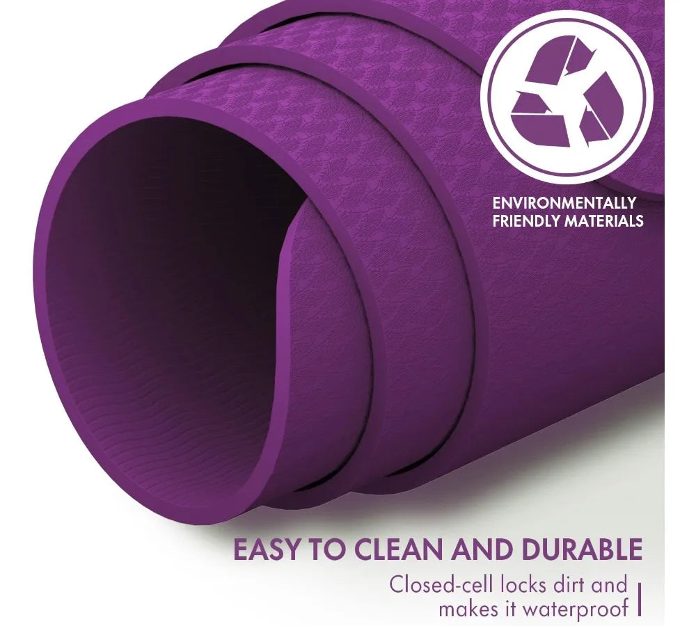 Extra Wide Yoga Mat For Home Gym And Pilates