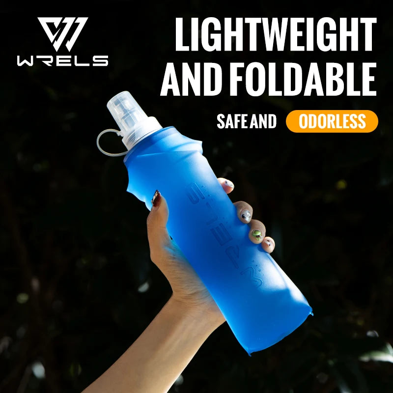 WRELS Soft Flask Folding Water Bottle TPU BPA Free