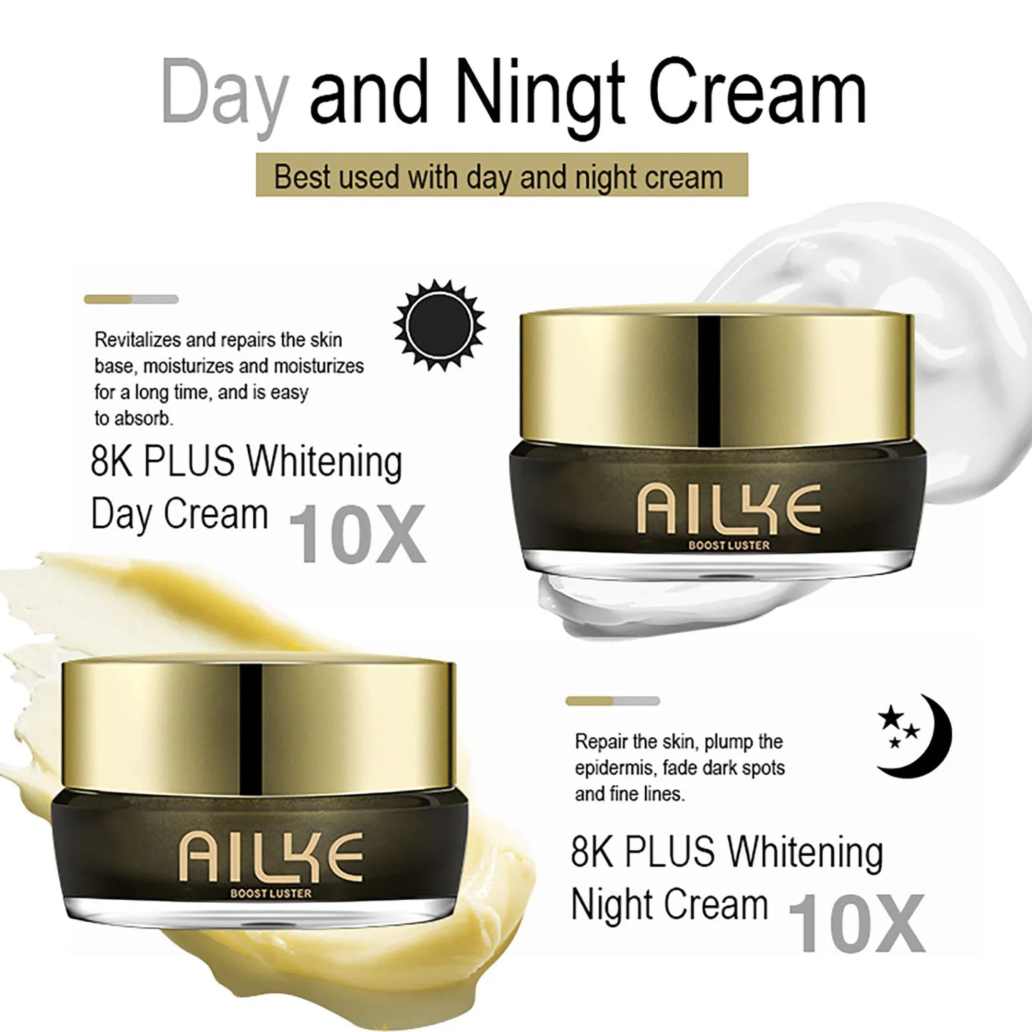 AILKE Whitening Face Cream For Dark Spots Inhibiting Melanin