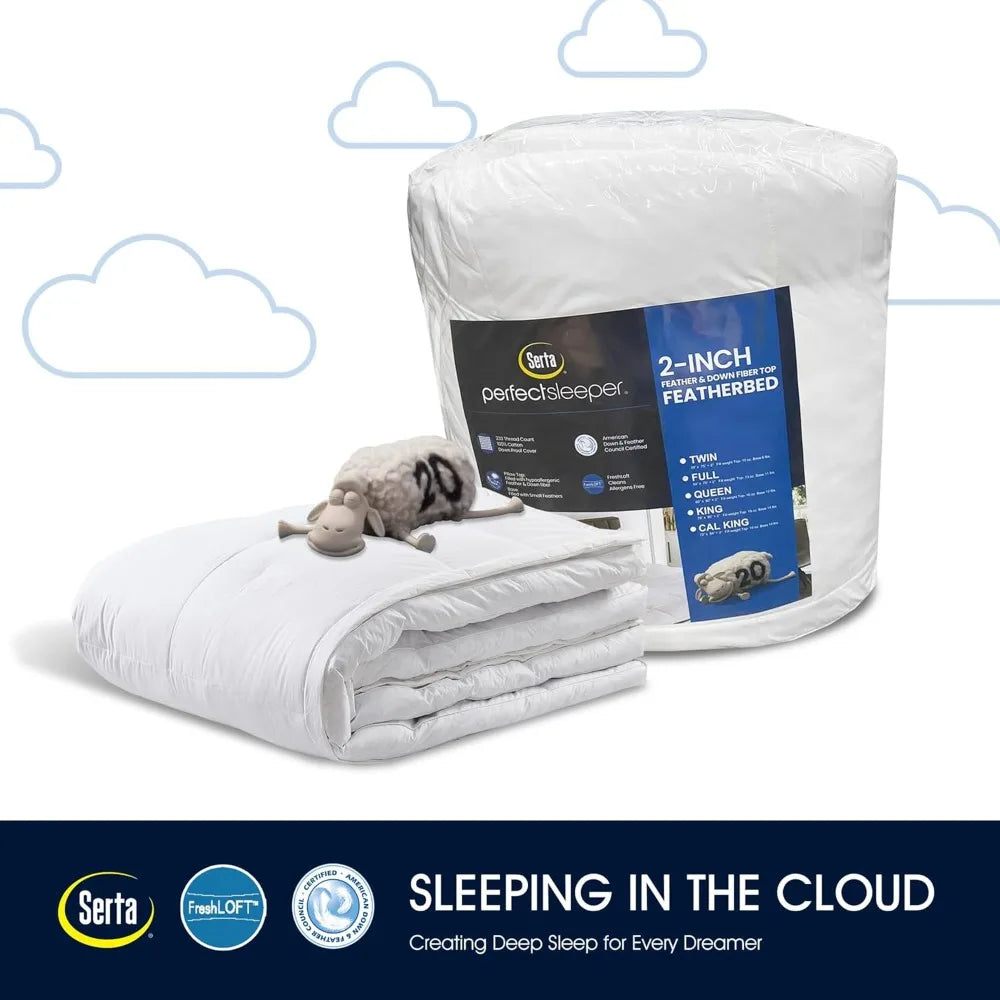 Ultra Soft Feather And Down Pillow Top Mattress Topper