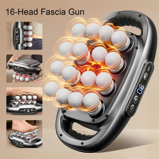 FODRK Massager Gun Set Deep Tissue Muscle Massage Device