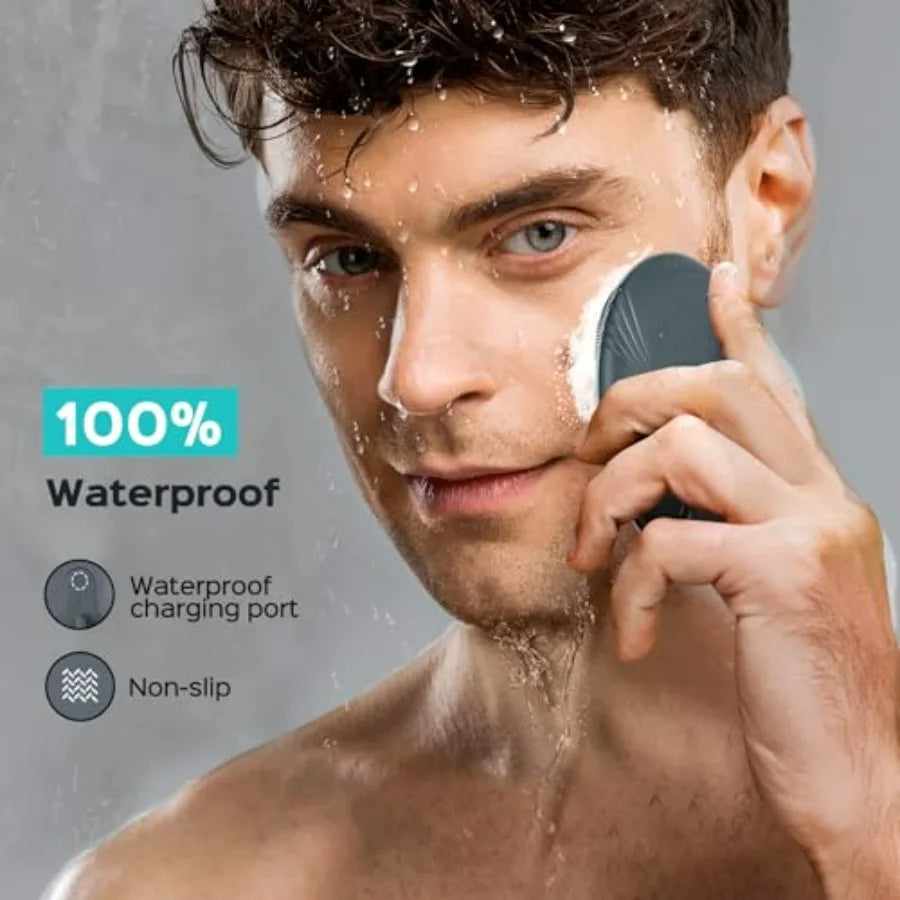 FBS01 Facial Cleansing Brush With Silicone Waterproof Rechargeable 5 Modes