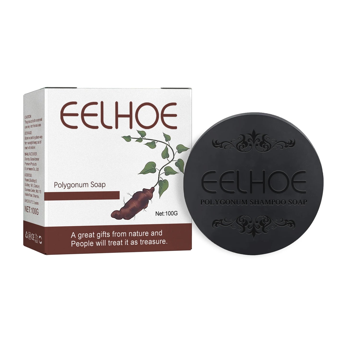 Eelhoe Hair Darkening Shampoo Bar Anti Hair Loss And Dandruff