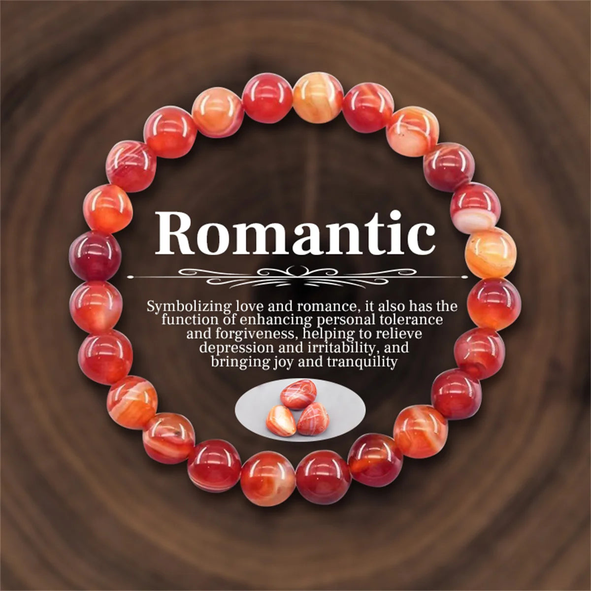 8mm Natural Stone Beaded Bracelet for Women and Men Unisex Crystal Beads Meditation Jewelry for Wealth Energy Protection