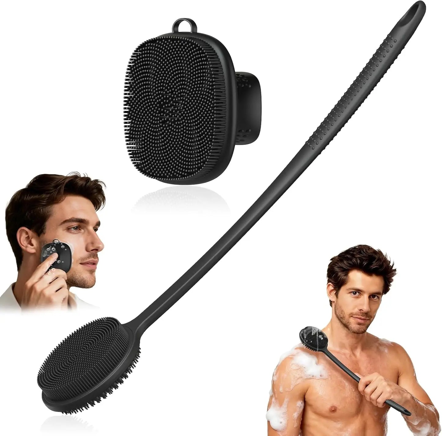 Silicone Face Scrubber for Men Facial Cleansing Brush