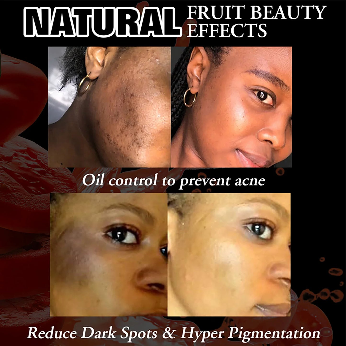 AILKE Natural Tomato Soap Bar Whitening For All Skin Types