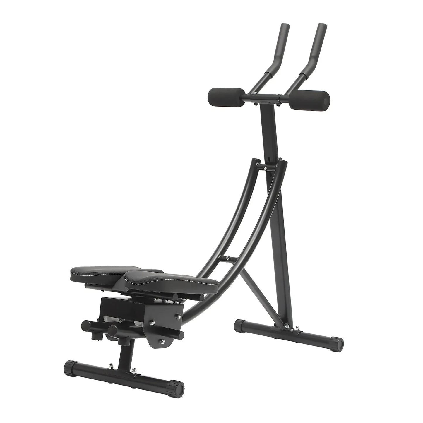 Abdominal Crunch Coaster Height Adjustable Abdominal Trainer With LCD Monitor