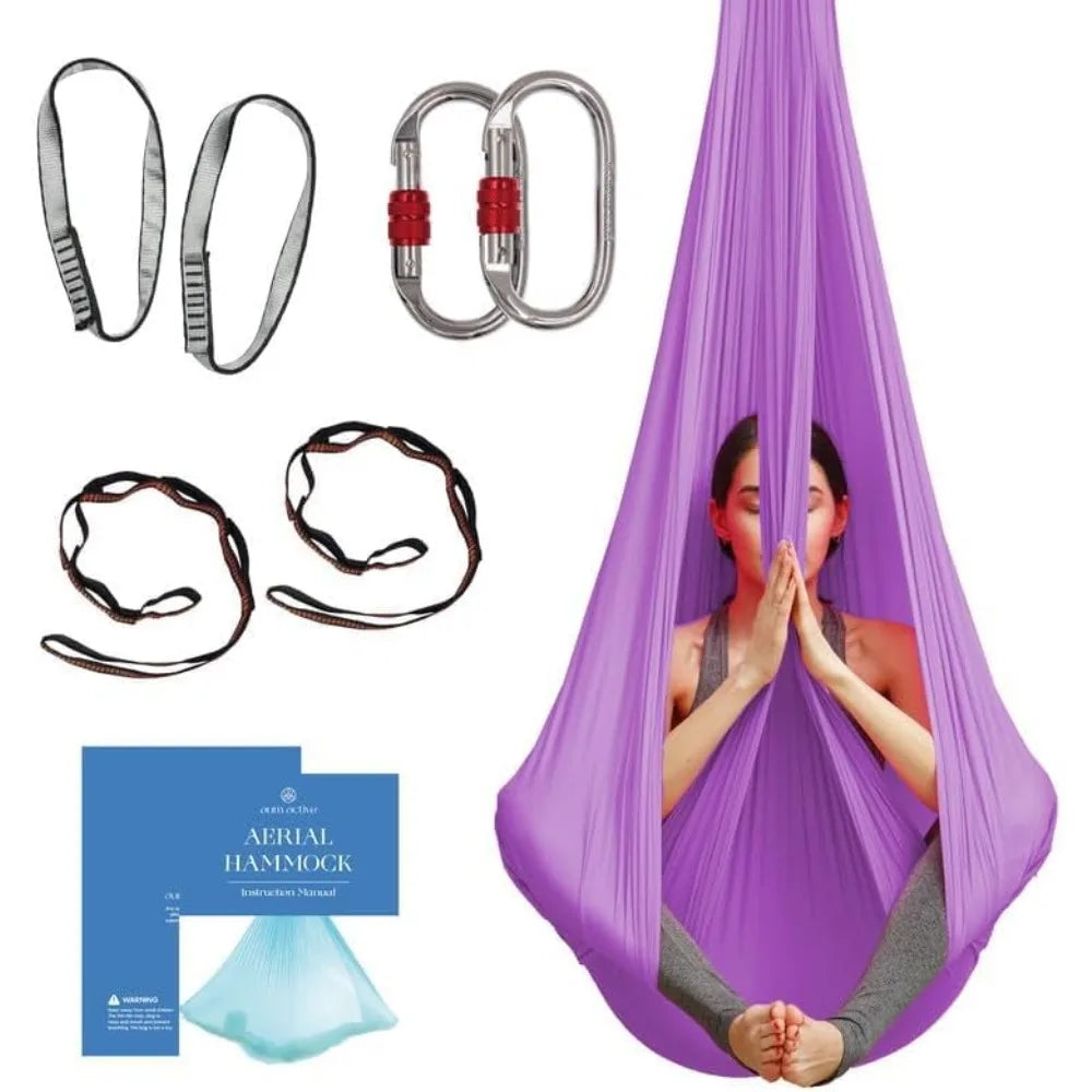 Aum Active Aerial Silk Yoga Hammock for Home Practice