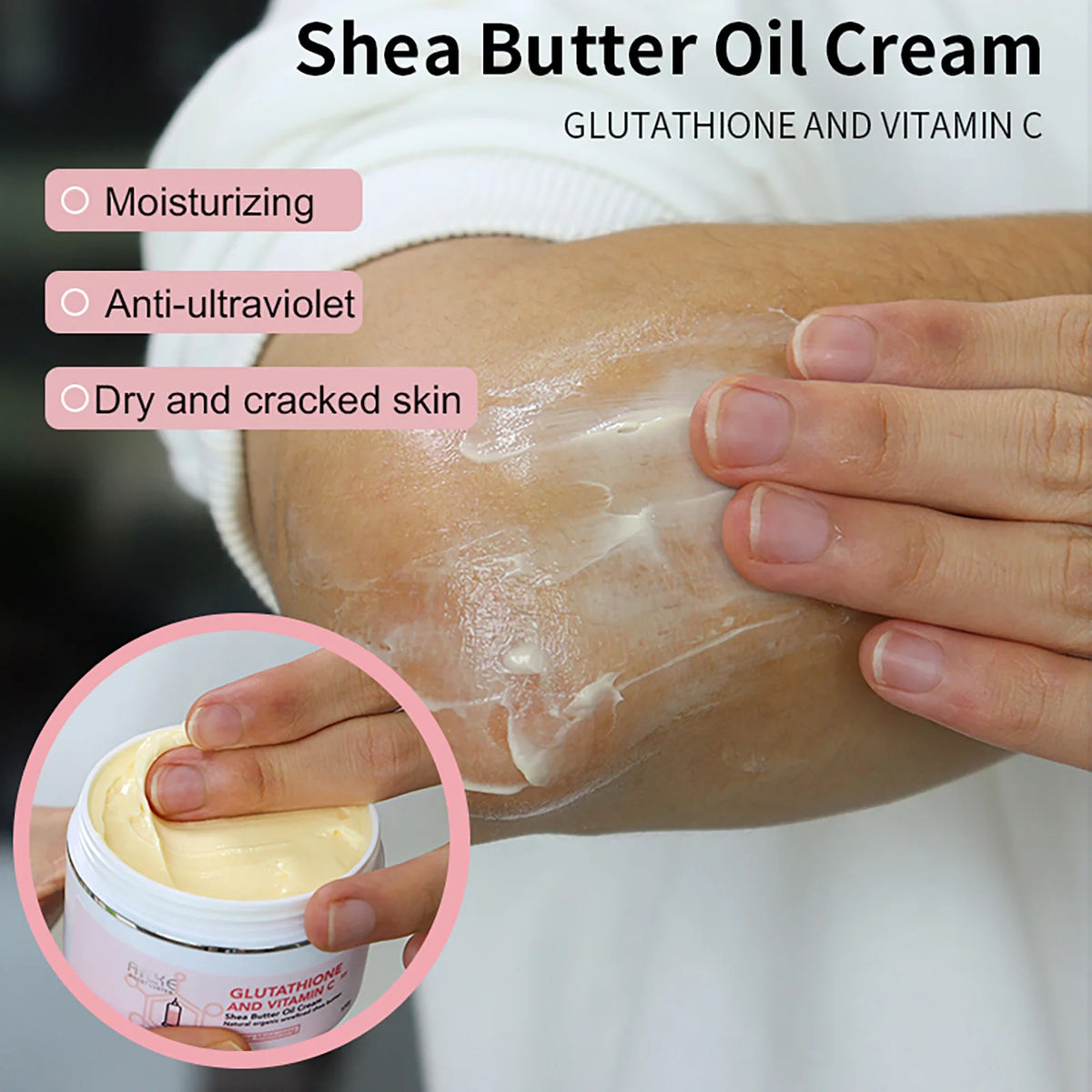 AILKE Glutathione Vitamin C Shea Butter Cream Brightening Moisturizing