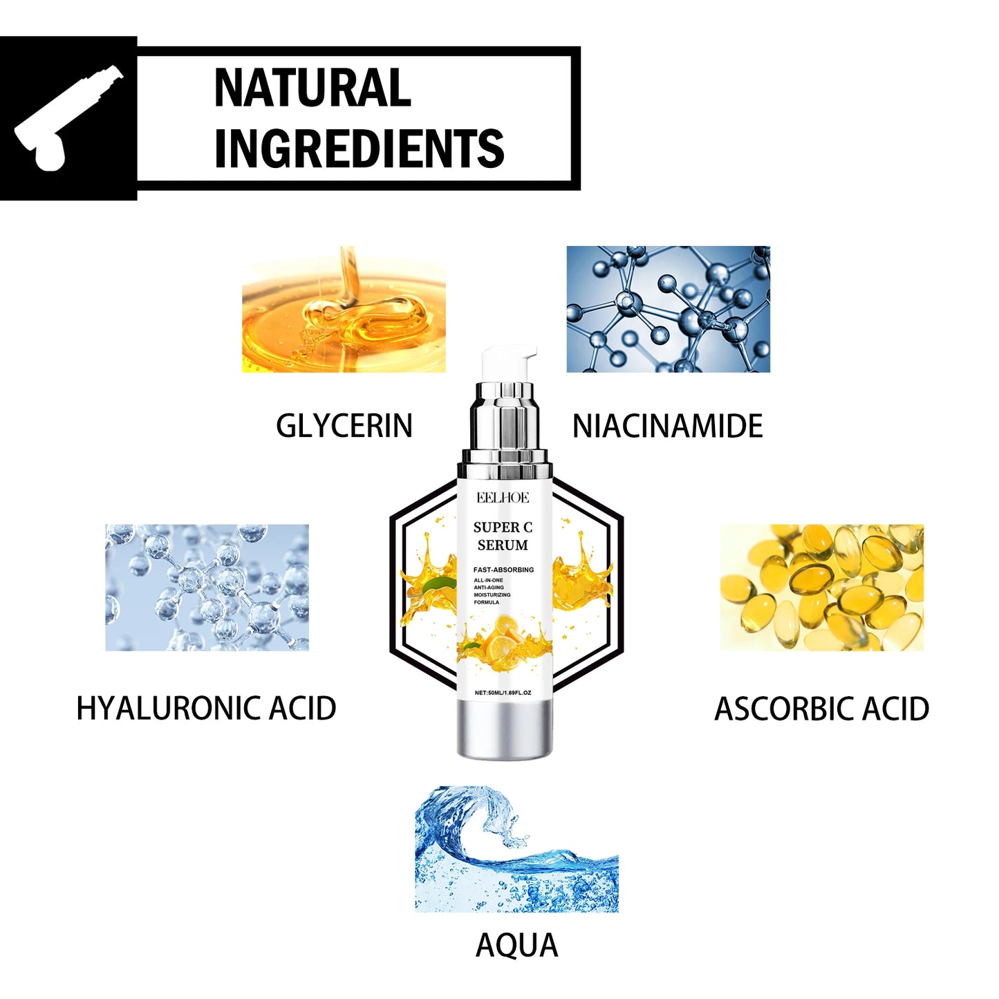 Eelhoe Vitamin C Serum For Face Dark Spot Removal Niacinamide