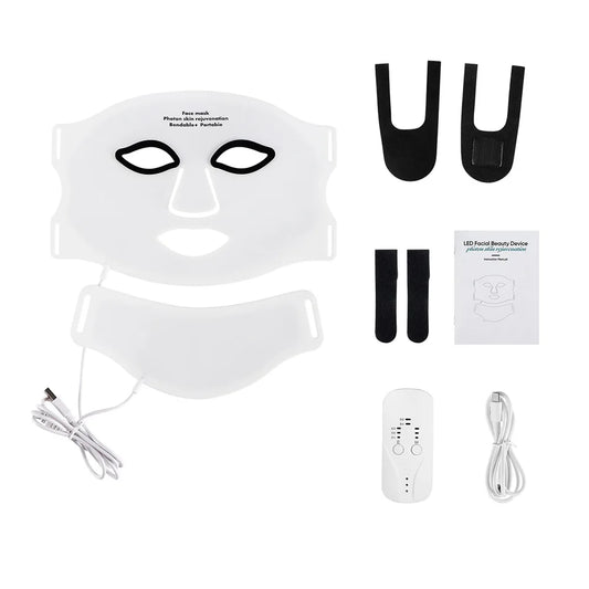 Foreverlily Silicone LED Mask for Face and Neck Therapy