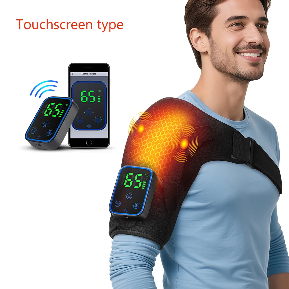 Agdoad Electric Shoulder Brace With Heated Pad And Wireless Control