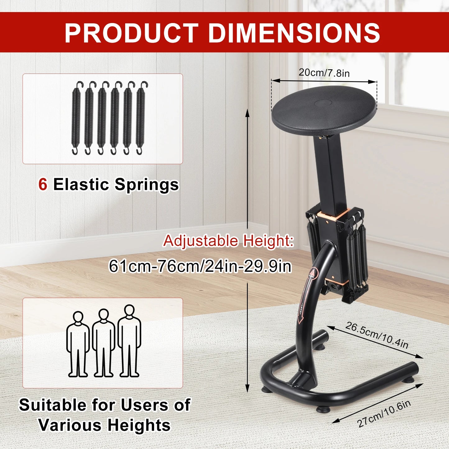 Height Adjustable Glute Trainer Squat Machine for Home Gym