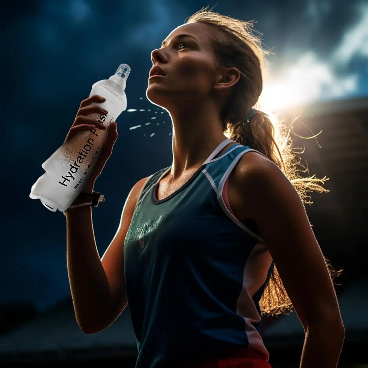 500ml TPU Soft Flask Collapsible Water Bottle For Hydration Pack