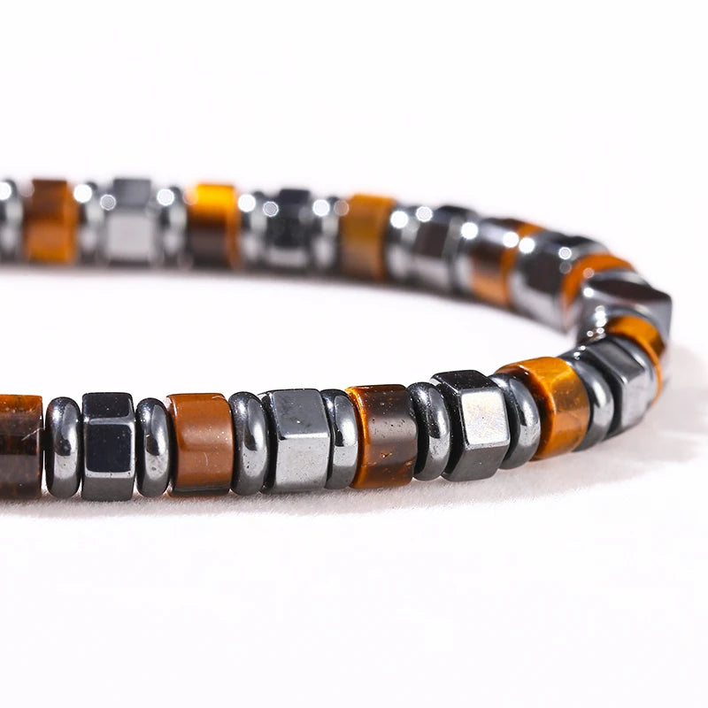 Change Better Hematite Bead Bracelet Unisex Reiki Jewelry