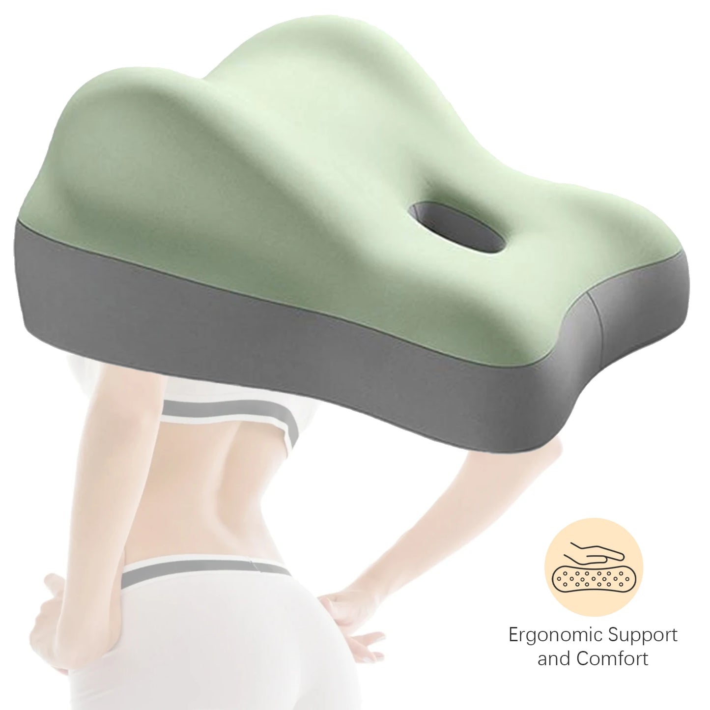 Multi-Functional Memory Foam Wedge Pillow for Back and Neck Support