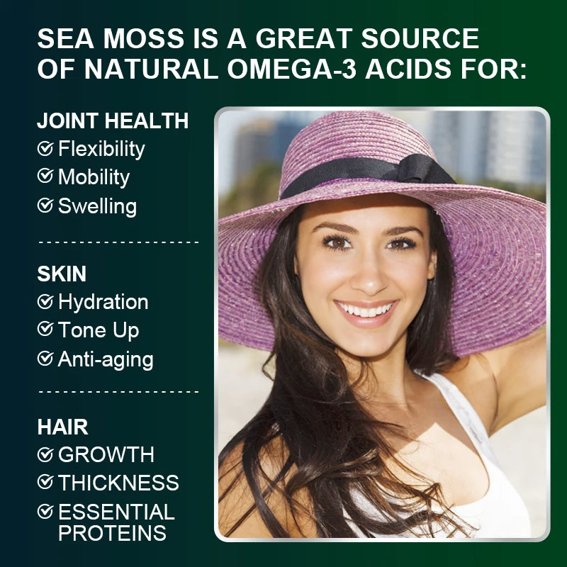 Beworths Organic Sea Moss Pill For Immune Support And Thyroid Health