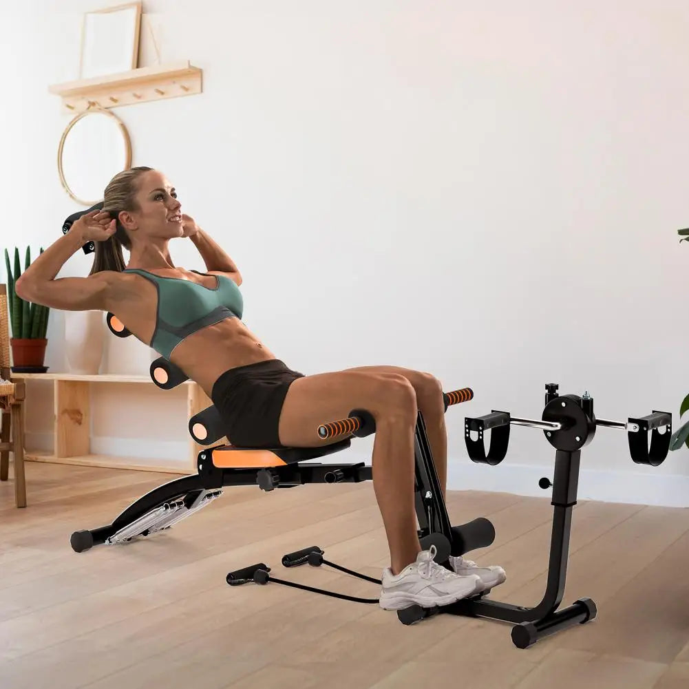 Ab Crunch Machine Six In One Sit Up Aid For Home Gym
