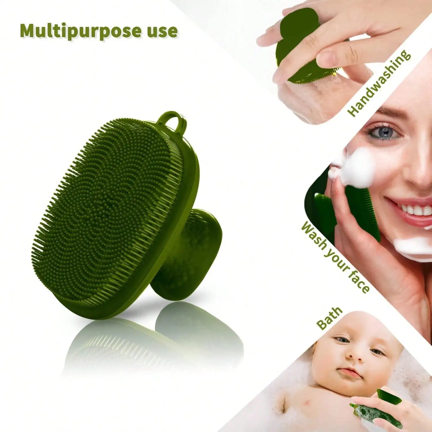 Silicone Face Scrubber Facial Cleansing Brush Waterproof For Men