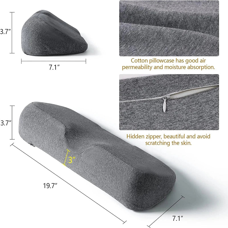 Cervical Memory Foam Contour Pillow For Side Sleepers And Orthopedic Support