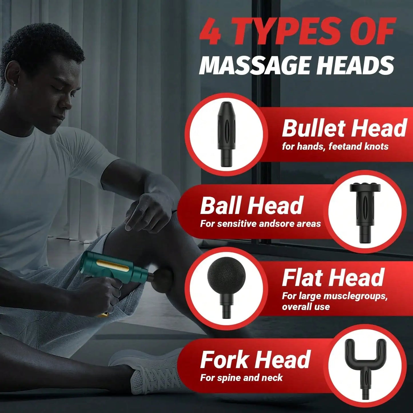 Portable Mini Percussion Massage Gun For Deep Tissue Muscle Relief