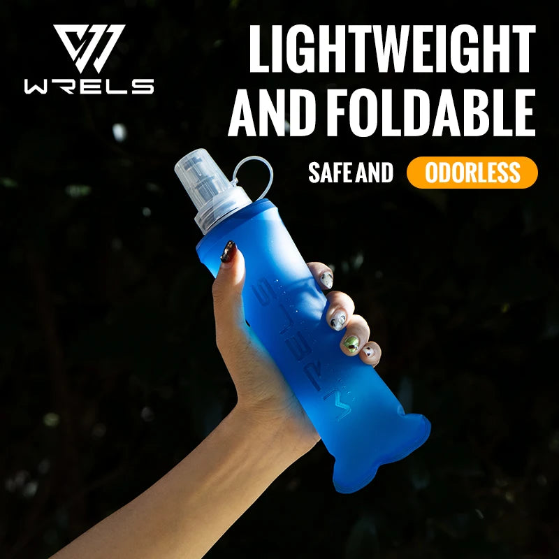 WRELS Soft Flask Folding Water Bottle TPU BPA Free