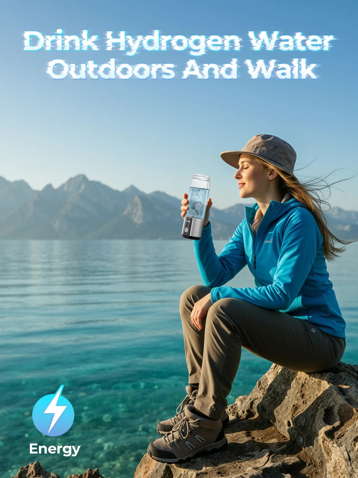 Hydrogen Water Bottle Portable Generator With SPE PEM Technology