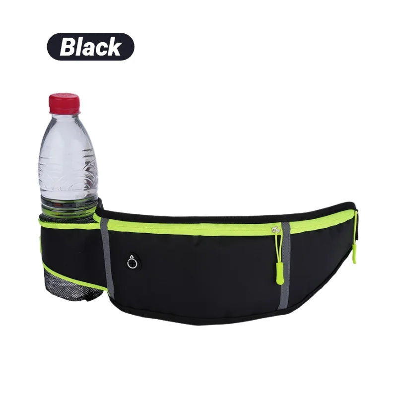 Outdoor Running Waist Bag With Three Waterproof Pockets For Phone