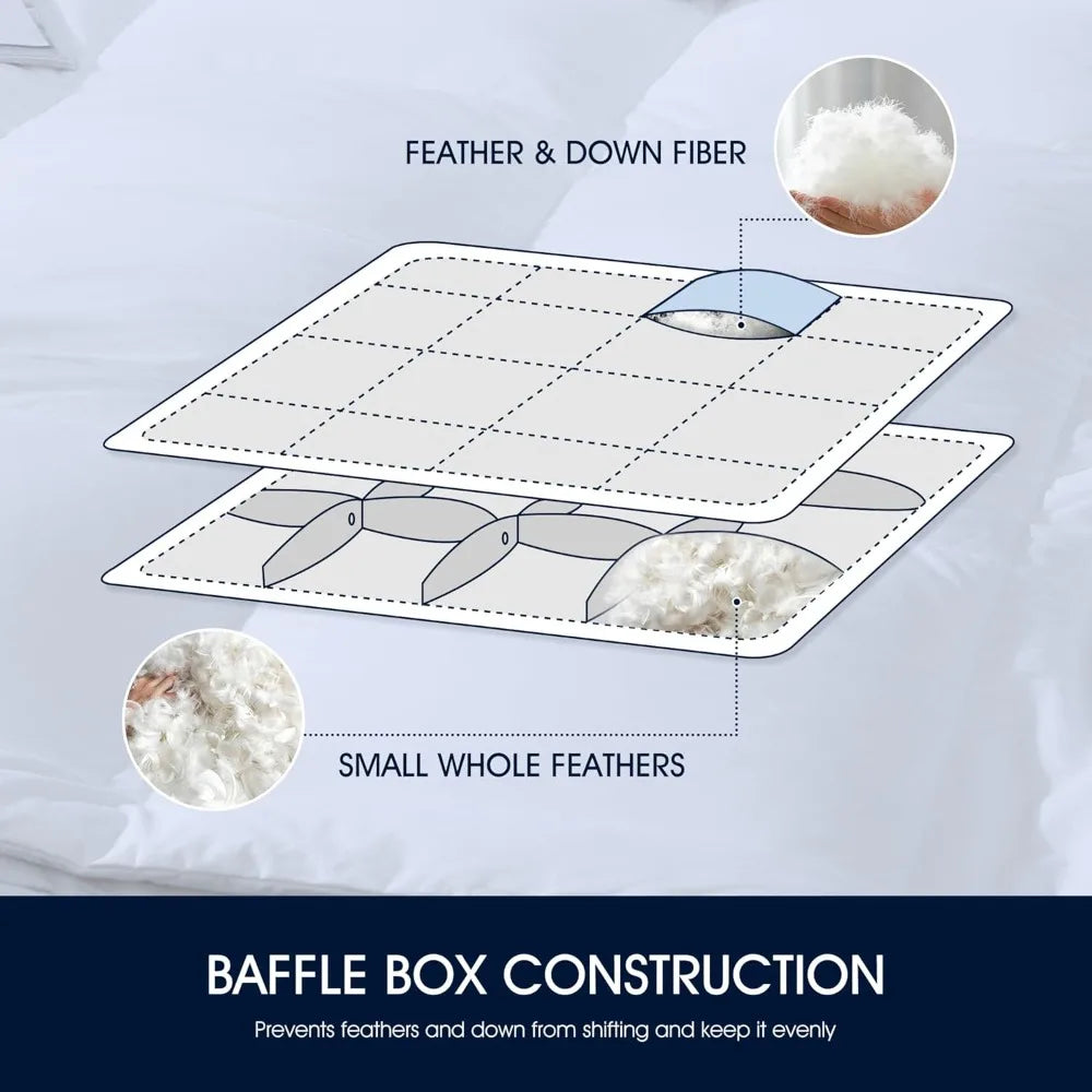 Ultra Soft Feather And Down Pillow Top Mattress Topper