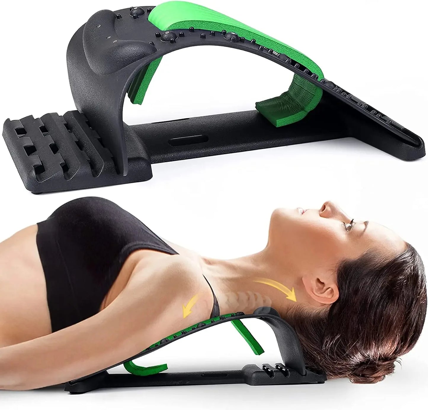 Magnetic Therapy Back Stretcher Massager For Lumbar Spine Support