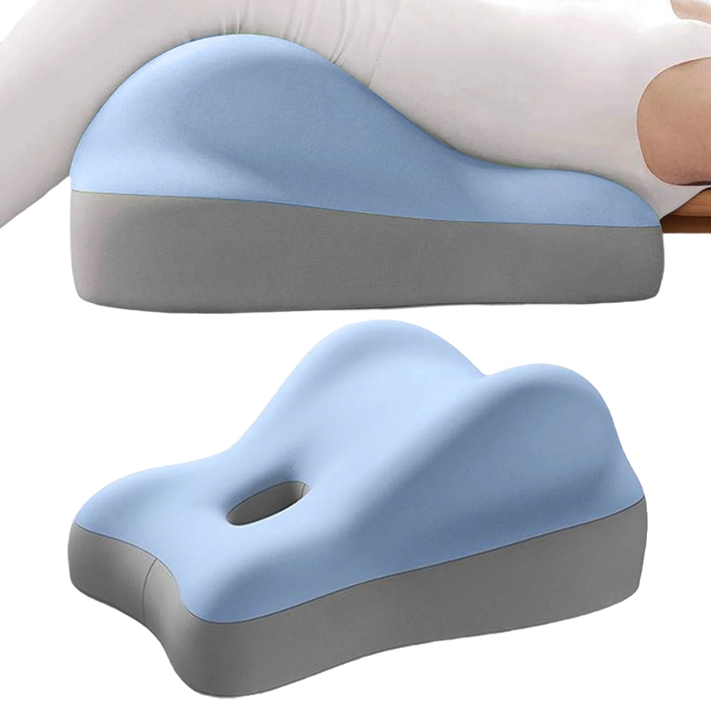 Multi-Functional Memory Foam Wedge Pillow for Back and Neck Support