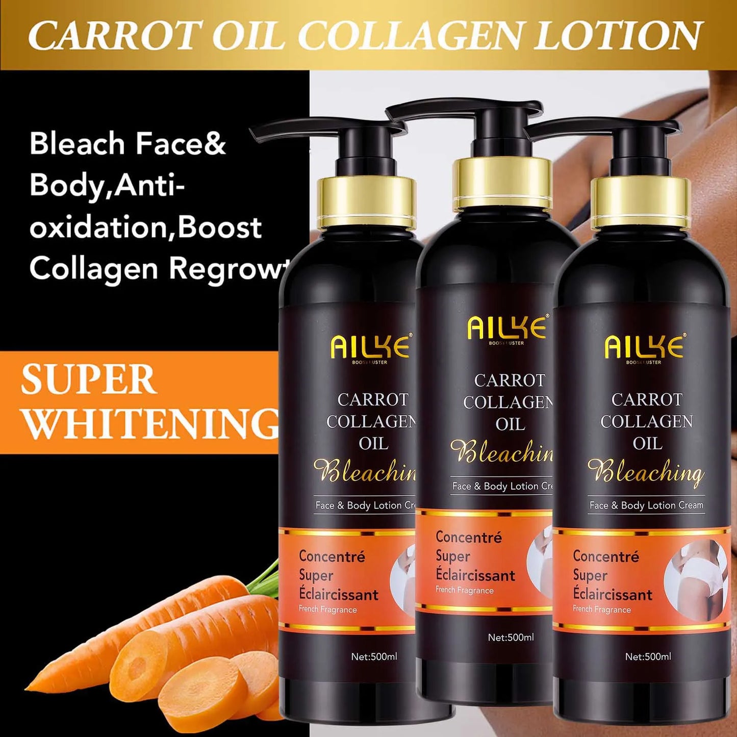 AILKE Collagen Skin Care Kit Whitening and Dark Spot Correction