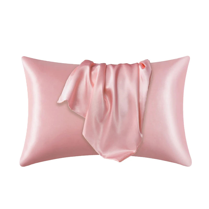 NONECN Polyester Cotton Pillowcase Silk Look For Hair And Skin