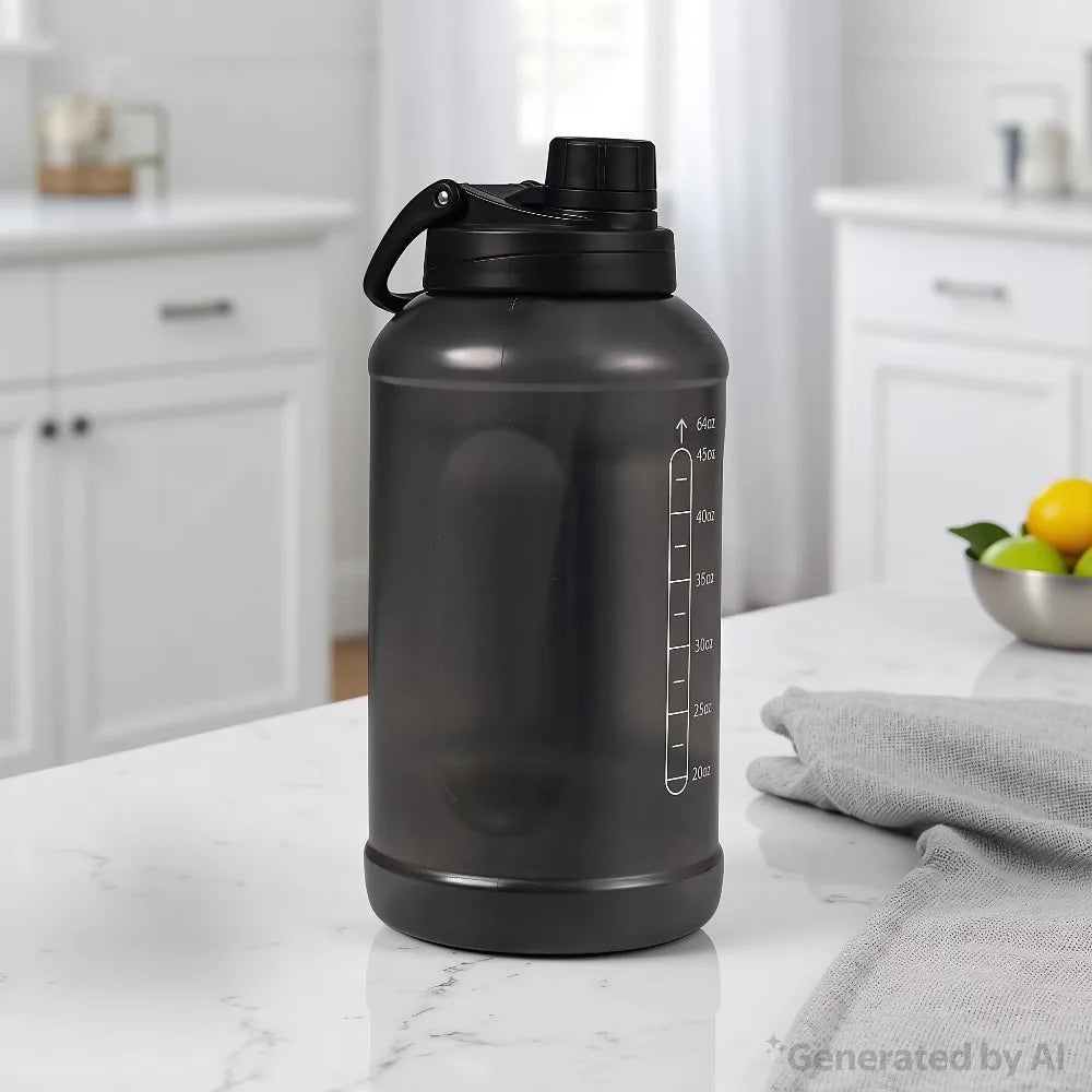 Durable Hydration Bottle With Straw And 2 In 1 Lid