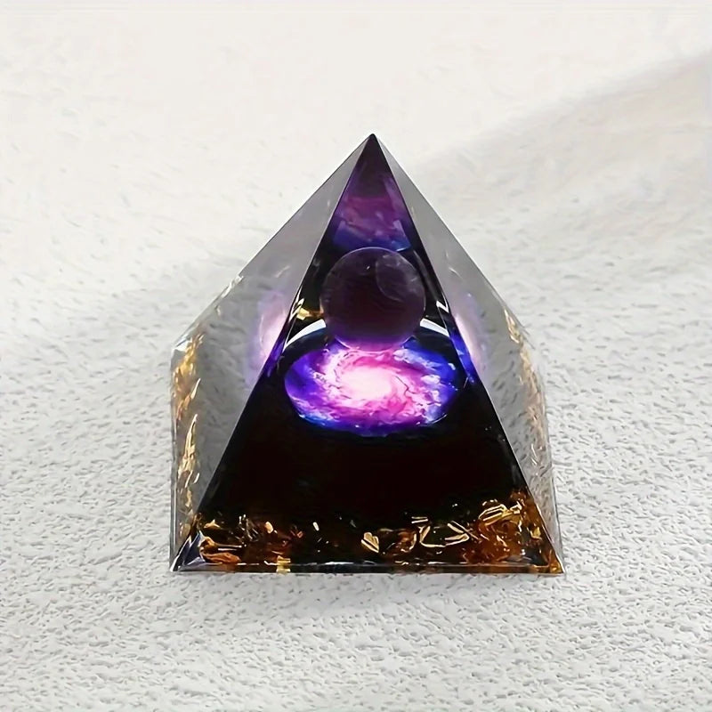 Amethyst Crystal Pyramid Home Decor