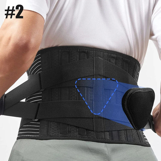 Lower Back Brace With 6 Stays Orthopedic Support Belt