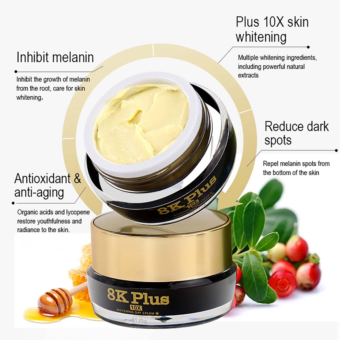 AILKE Whitening Face Cream For Dark Spots Inhibiting Melanin