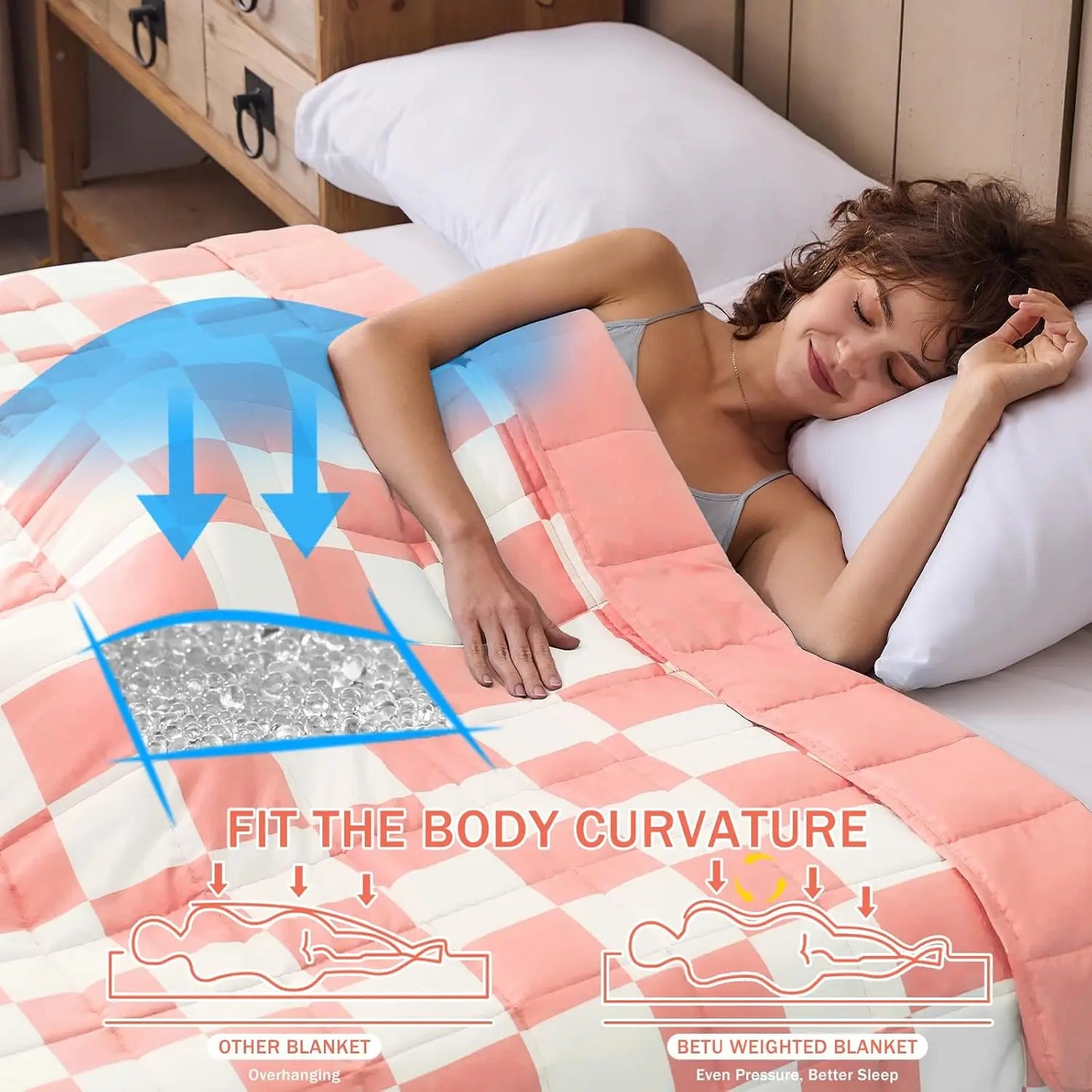 Weighted Microfiber Blanket For Adults With Cooling Comfort