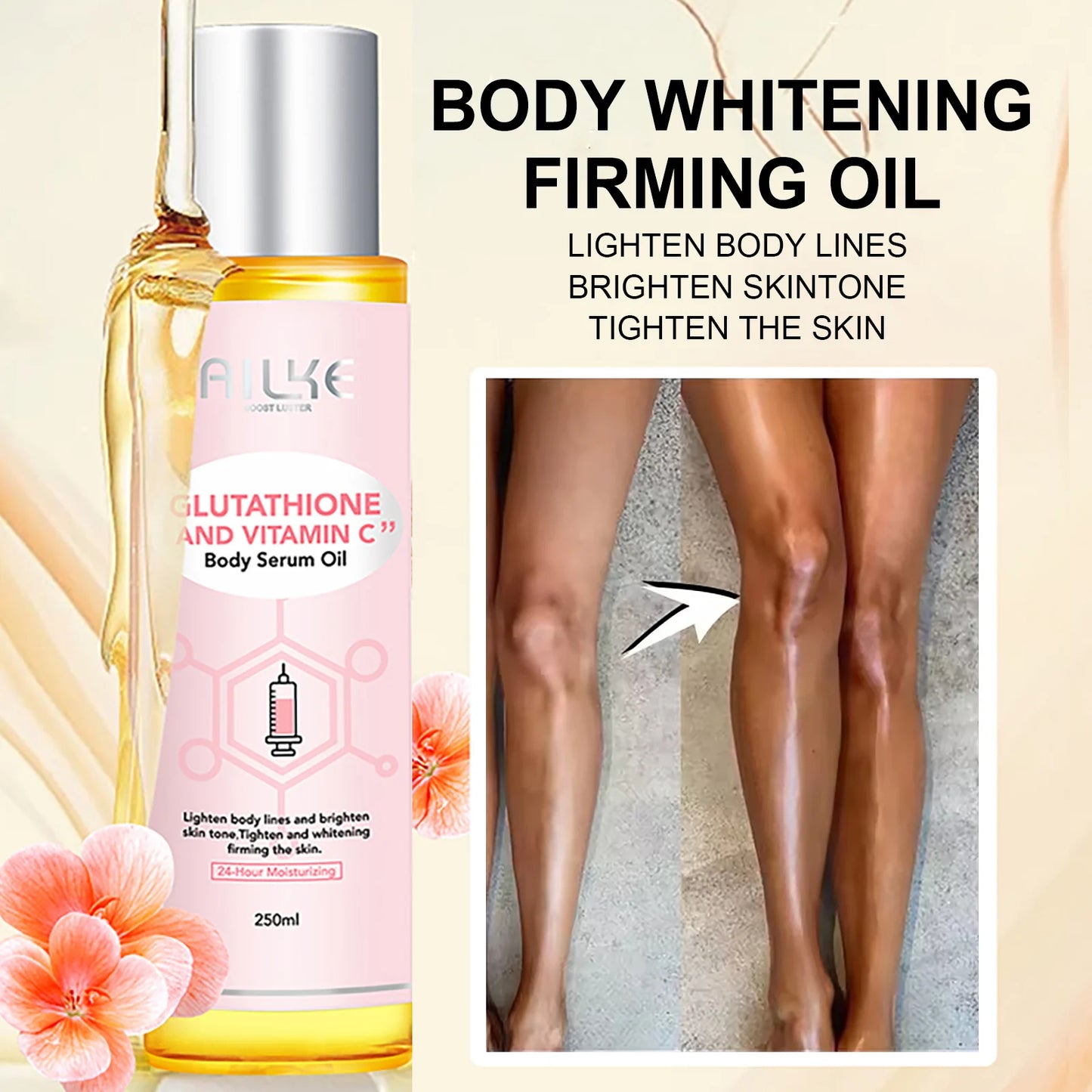 AILKE Whitening Skin Care Kit With Vitamin C And Glutathione
