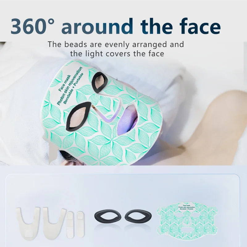 UBilli LED Face Mask Near Infrared Red Light Anti Aging