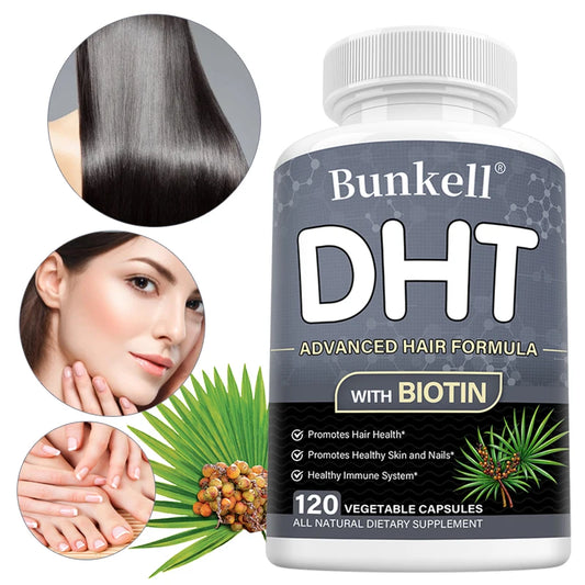 Bunkell DHT Blocker With Biotin For Healthy Hair Skin Nails