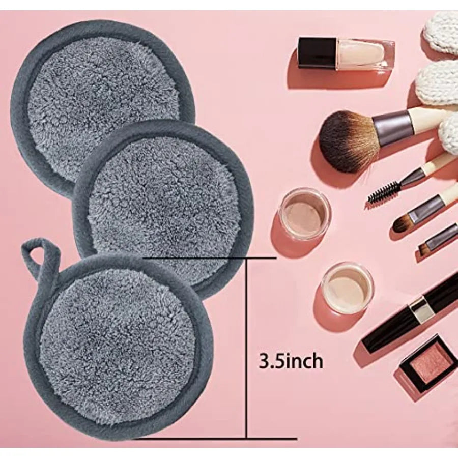 Reusable Microfiber Makeup Remover Pads for Facial Cleansing 16 Pack