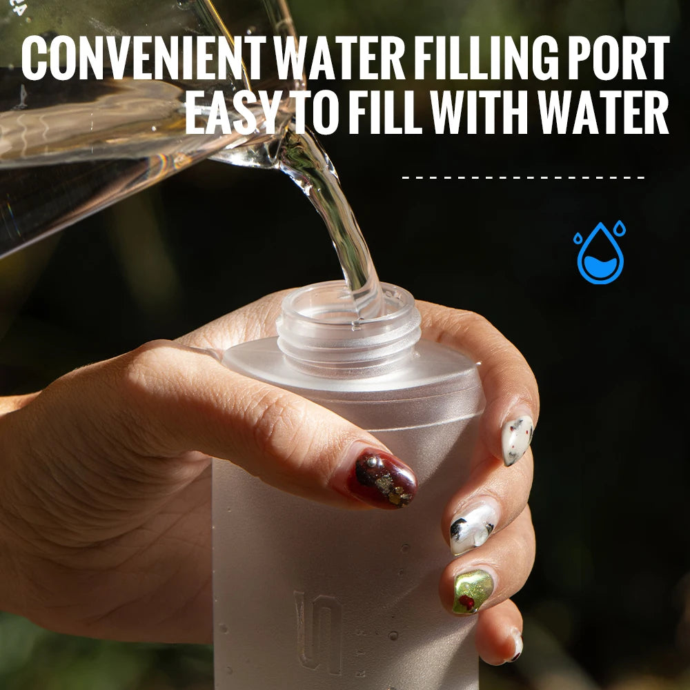 WRELS Soft Flask Folding Water Bottle TPU BPA Free